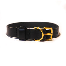 Load image into Gallery viewer, Black Leather Dog Collar