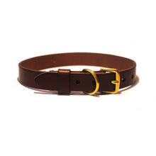 Load image into Gallery viewer, Dark Brown Leather Dog Collar