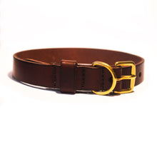 Load image into Gallery viewer, Dark Brown Leather Dog Collar