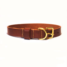 Load image into Gallery viewer, Tan Leather Dog Collar